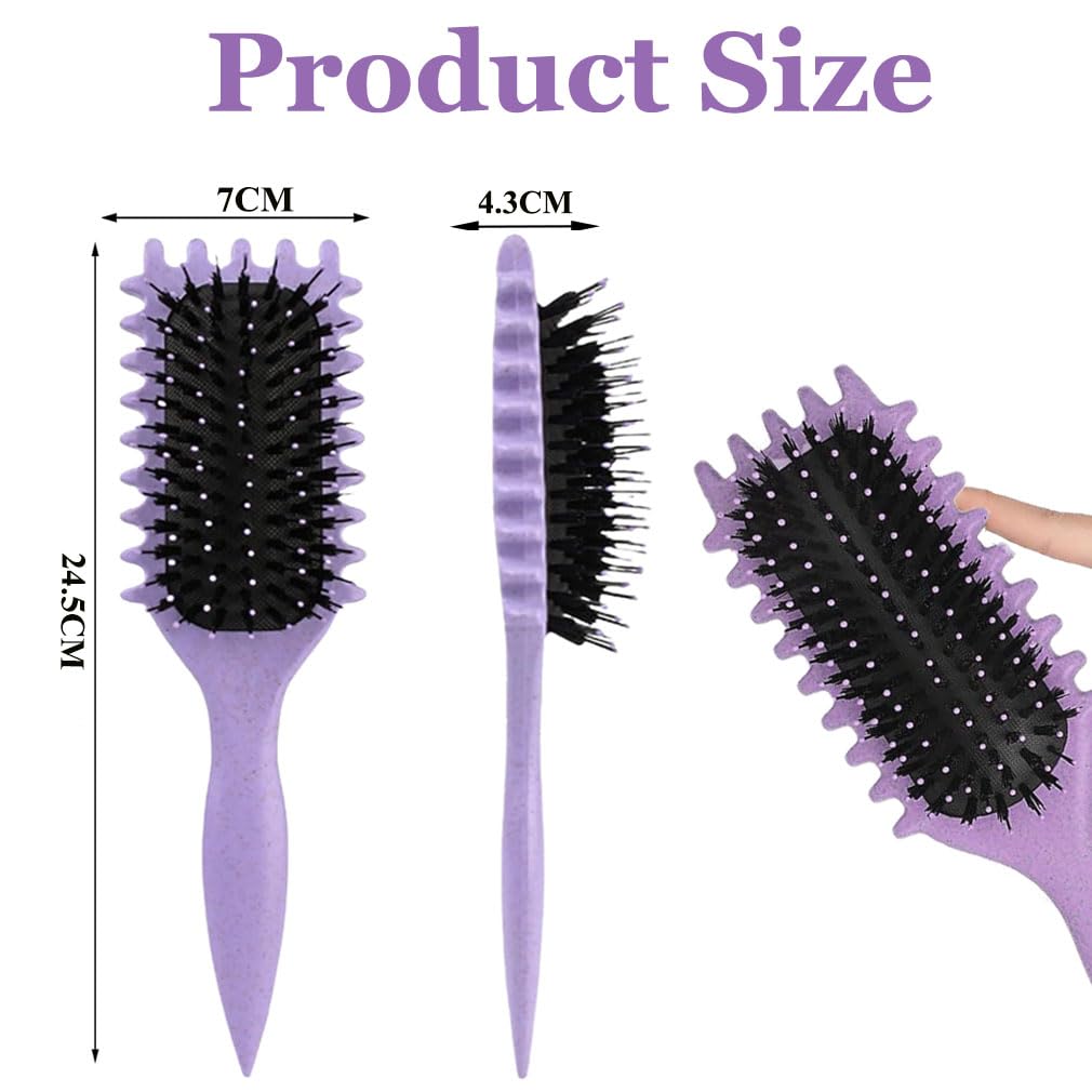 Curly Hair Brush for Defining Detangling, Shaping Curls For Wet And Dry Hair - Image 2