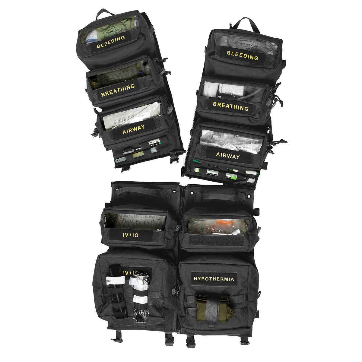 Tasmanian Tiger TT Medic Transporter - Set di tasche supplementari per attrezzature mediche, set per borsa medica (nero)