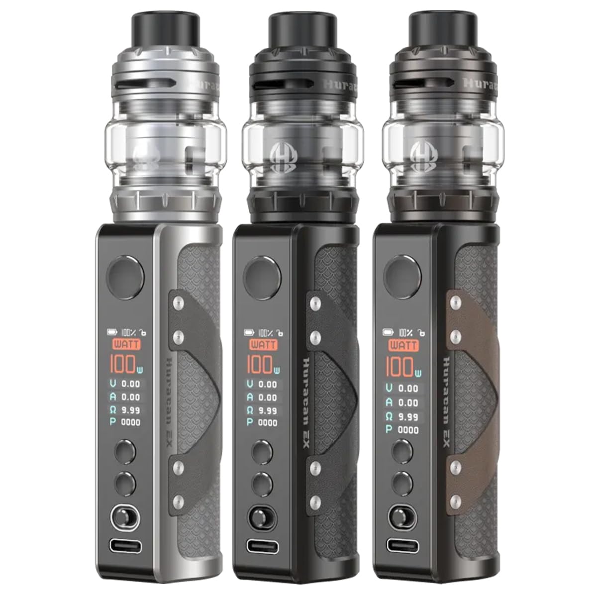 Aspire Huracan EX Kit E-Zigarette 100 Watt Nikotinfrei Farbe Schwarz