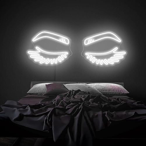 Miniatura 4 de Eyebrow Eyelashes led Neon Sign - Beauty Salon SignCustom Business Neon Sign, brows and lashes wall decor, Girl Aesthetic Wall Decor LED Sign Light