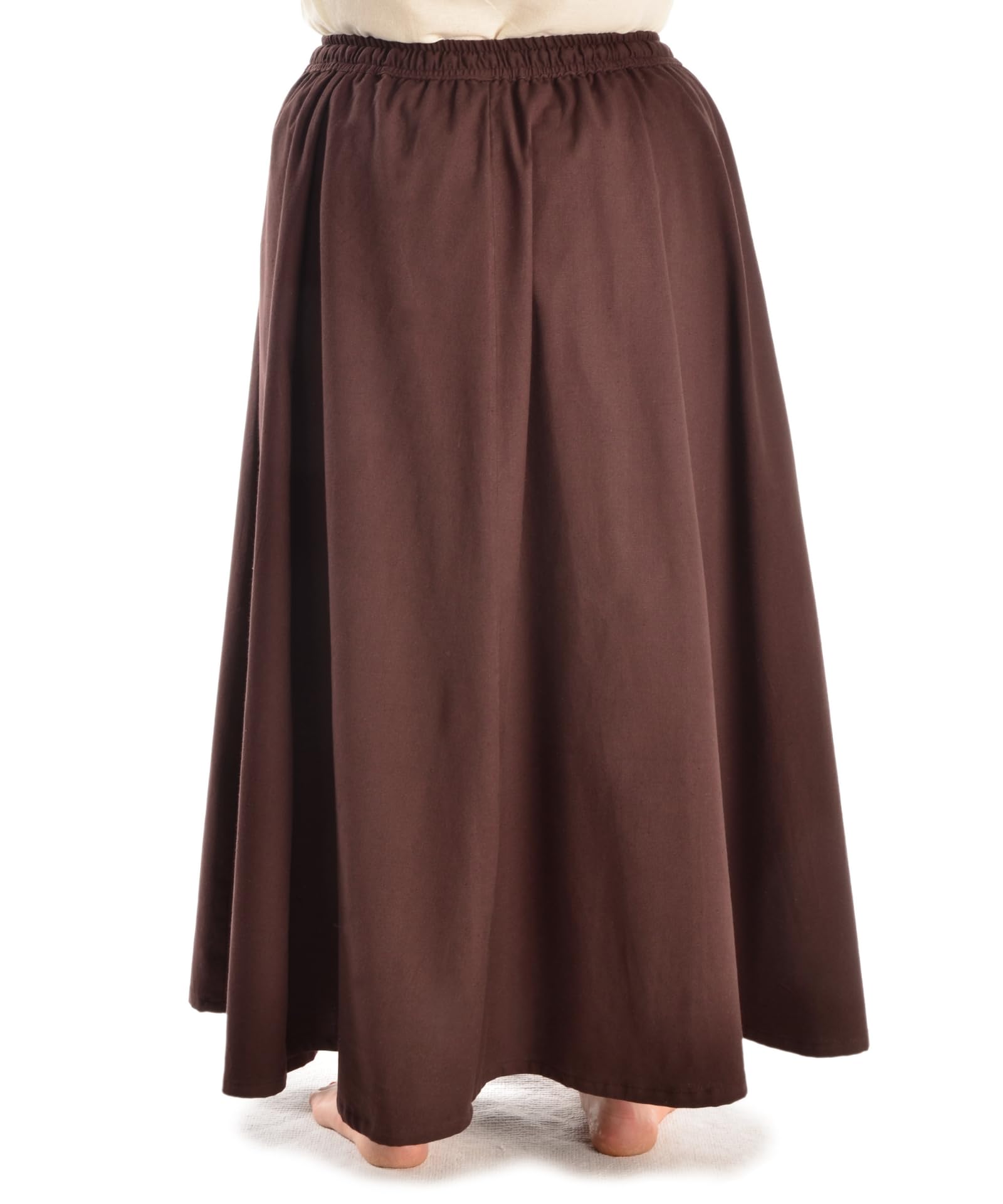 Mittelalter Rock Duzabel aus Reiner Baumwolle Rot, Schwarz, Beige, Braun S/M,L/XL,XXL/XXXL