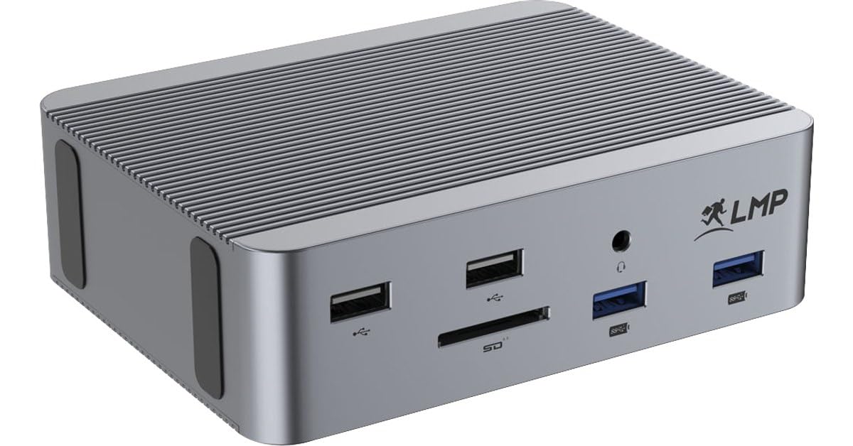 LMP USB4 SuperDock 2 – Station d’Accueil 15 Ports avec HDMI, DisplayPort, Ethernet, SD, Audio, USB-C/USB-A, Power Delivery 100W – Compatible Thunderbolt 3/4, Mac et Windows