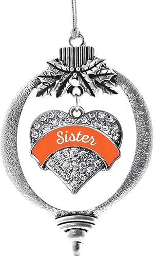 Miniatura 34 de Inspired Silver Adornos festivos de dije de corazón pave de plata con circonitas cúbicas