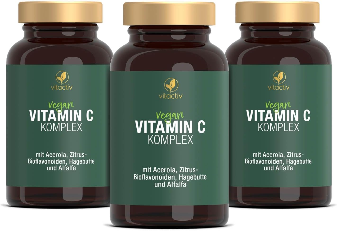 VITACTIV Vitamin C - Vitamin C Knochen & Kollagenbildung - 300 Tabletten