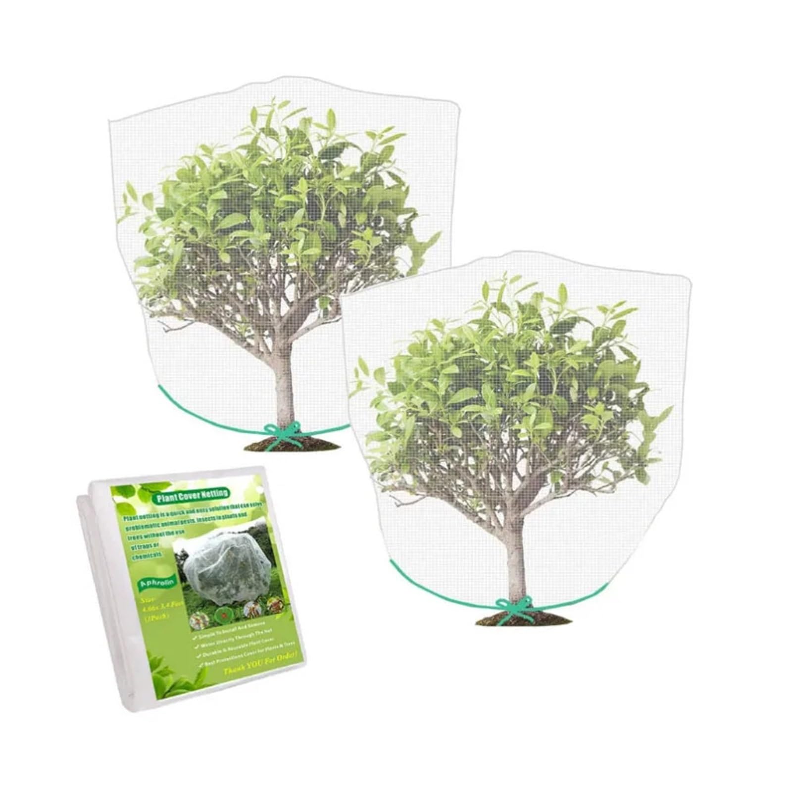 Garden Netting Plant Protection Bag Cover Netting Mesh for Fruit Vegetable Tree Barrier Strawberry Grapes Pest Control Anti-Bird Garden Tools(120x140cm)