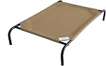 Coolaroo Le lit d'animal de compagnie élevé d'origine, relevé respirant lavable à l'intérieur et l'extérieur, grand, Nutmeg