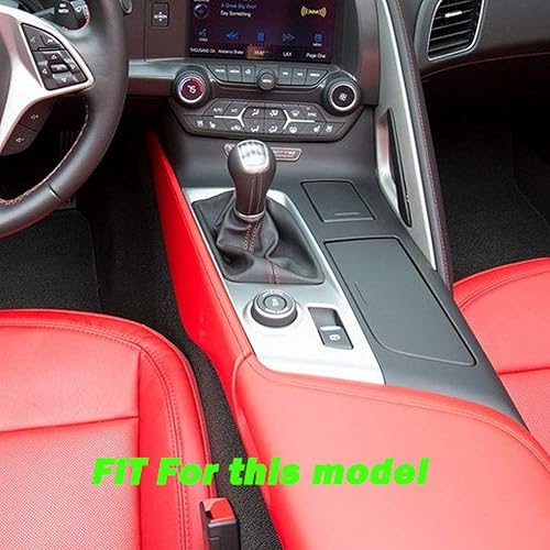 Miniatura 3 de Panel de engranajes de control de aspecto de fibra de carbono cubierta protectora moldura accesorios para 2014 2015 2016 2017 2018 Chevrolet