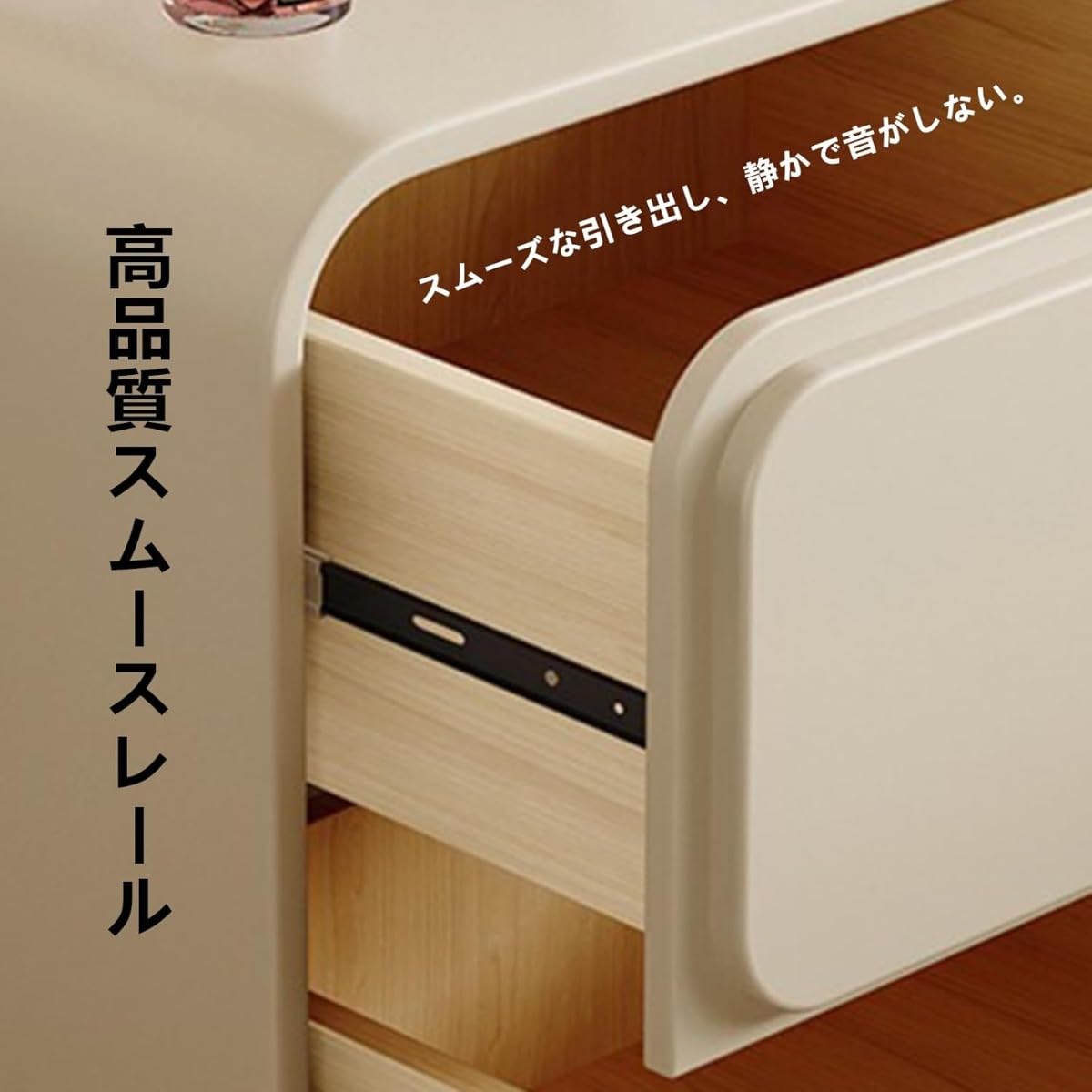 Amazon.co.jp: RemeeHi ナイトテーブルベッドサイドテーブル ベッド横