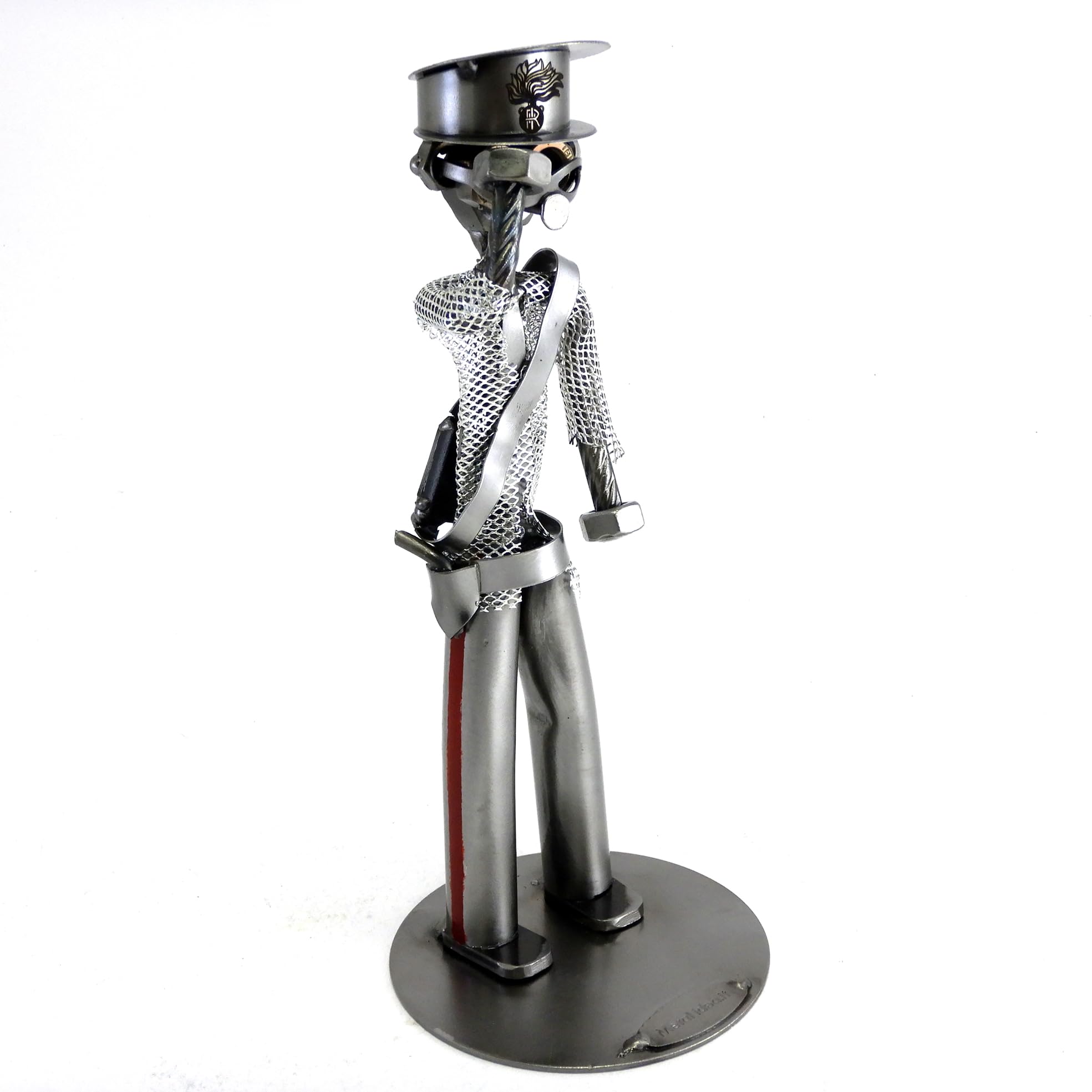 CARABINIERE - FORZA DELL'ORDINE IN METALLO CON VITI BULLONI CHIODI DI METAL IDEA - IDEA REGALO ORIGINALE - 100% ARTIGIANALE - MADE IN ITALY - PERSONALIZZABILE