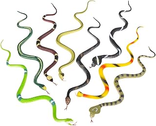 Rhode Island Novelty 14 Inch Rain Forest Snakes, One Dozen Assorted