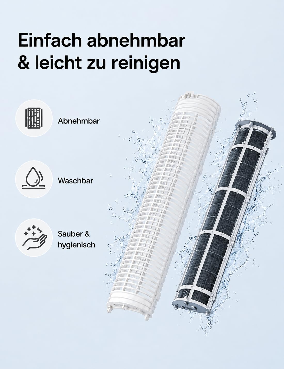 DREO Turmventilator mit Kühlung leise, Ventilator mit Wasserkühlung, 102 cm Luftkühler, Verdunstungskühler mit 80° Schwenkfunktion, 3 Modi, 4 Geschwindigkeiten, Fernbedienung, Weiß