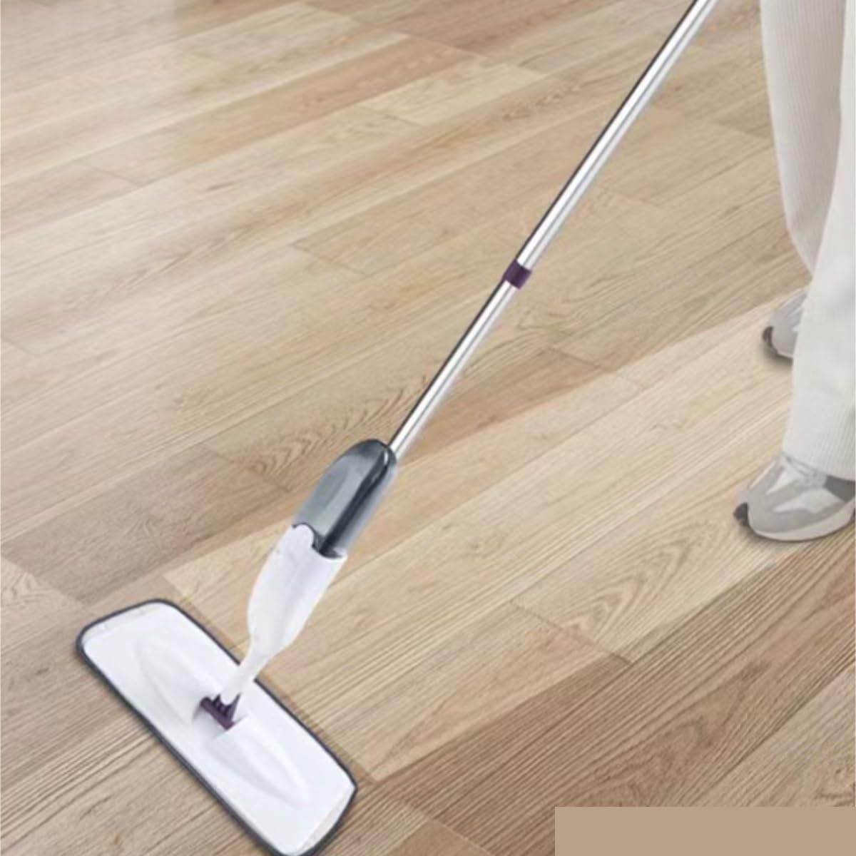Fregona Fregona Rociadora De Agua Manos Libres For Uso Doméstico, Madera, For Húmedo Y Seco, Doble Limpieza Suelo