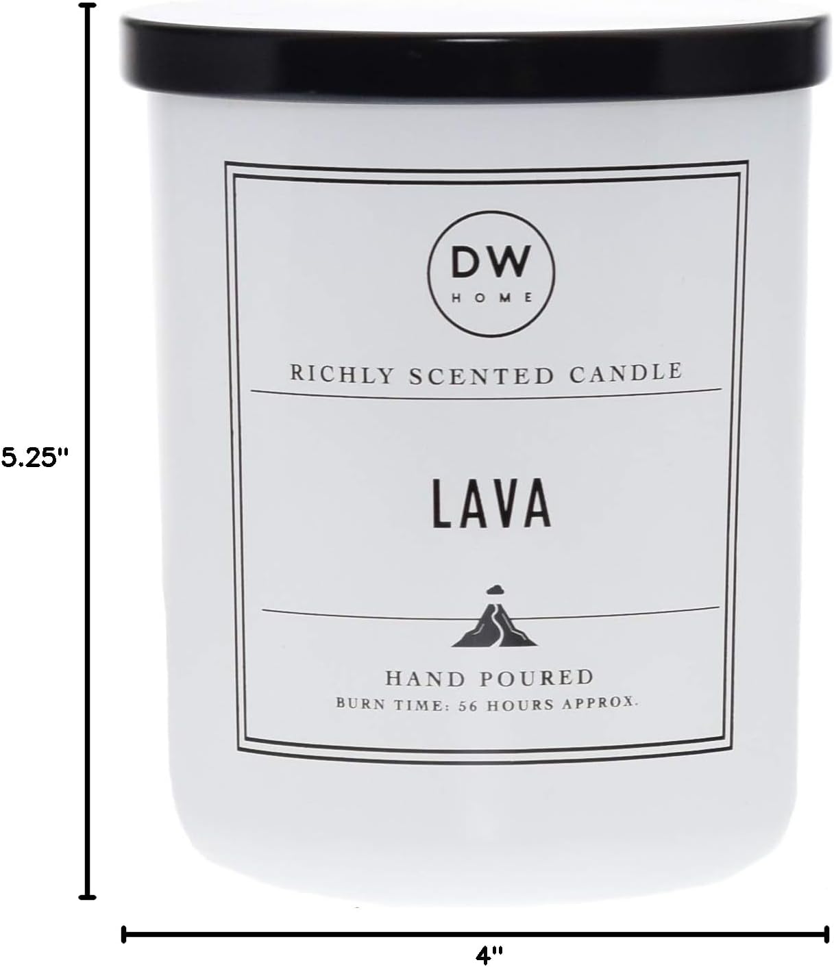 DW Home Lava Scented Candle for Home, 15 oz, Large Double Wick Candle Jar, Up to 56H Burn Time, Luxury Scented Candle for Relaxation, Gifting, Home Décor