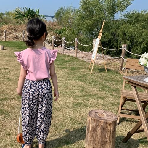 Toddler Girls Ruffle Sleeve T-Shirt Plain Tank Tops Basic Blouse for Girl3