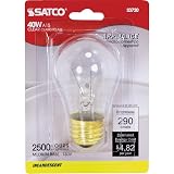 Satco S3720 130V Medium Base 40-Watt A15 Light Bulb, Clear – view 2