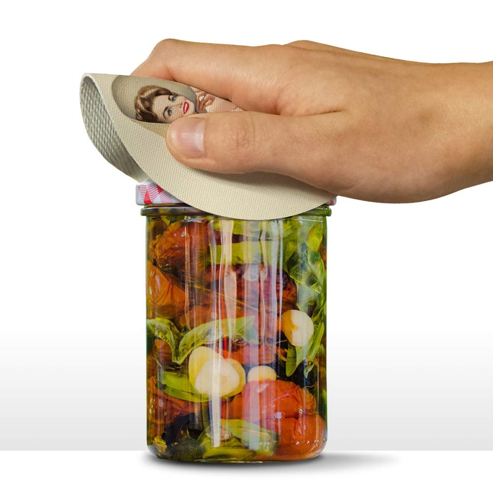 It's Cute How I Tell Myself Tomorrow will be Different Funny Humor Round Rubber Non-Slip Jar Gripper Lid Opener