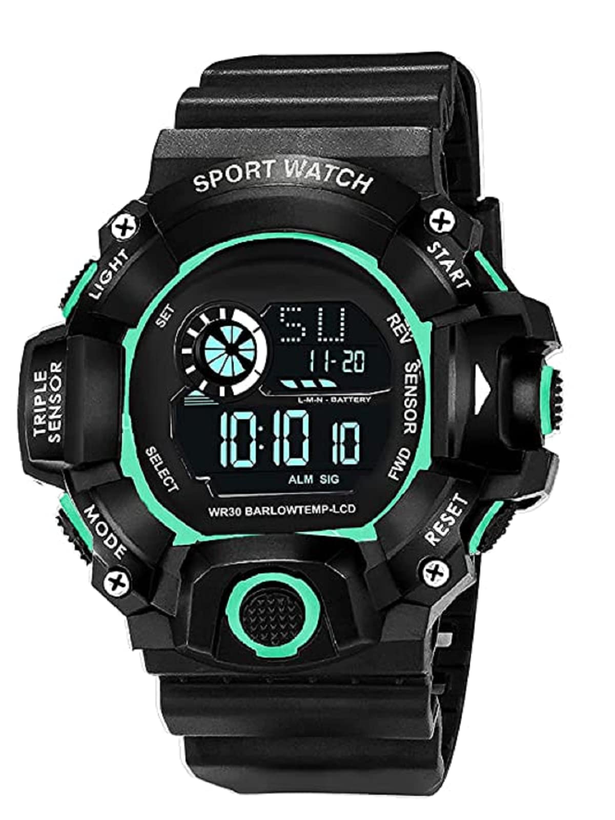 SELLORIA Digital Watch Shockproof Multi-Functional Automatic 3 Colours Boader Black Waterproof Digital Sport Watch for Mens Kids Watch for Boys (Black) (Sky BLLUE) (B0C6R3H64N) Amazon Price History, Amazon Price Tracker
