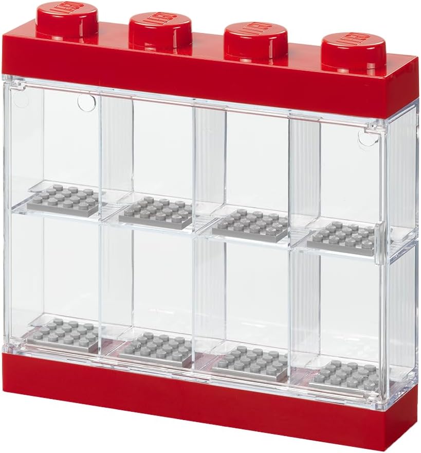 LEGO Mini Figia Display Case/8 Bright Red