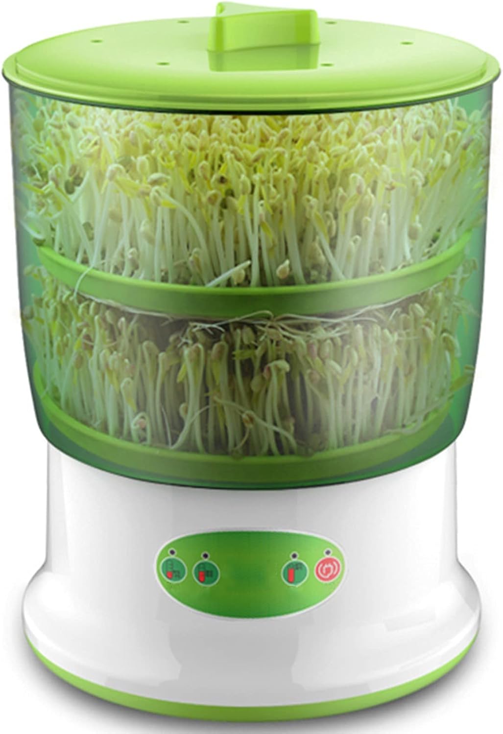 Automatic Sprouter Machine Seed Sprouter 2 Layers Automatic Water Circulation System for Planting Mung Bean Sprouts Soybean Sprouts Vegetable Seedlings