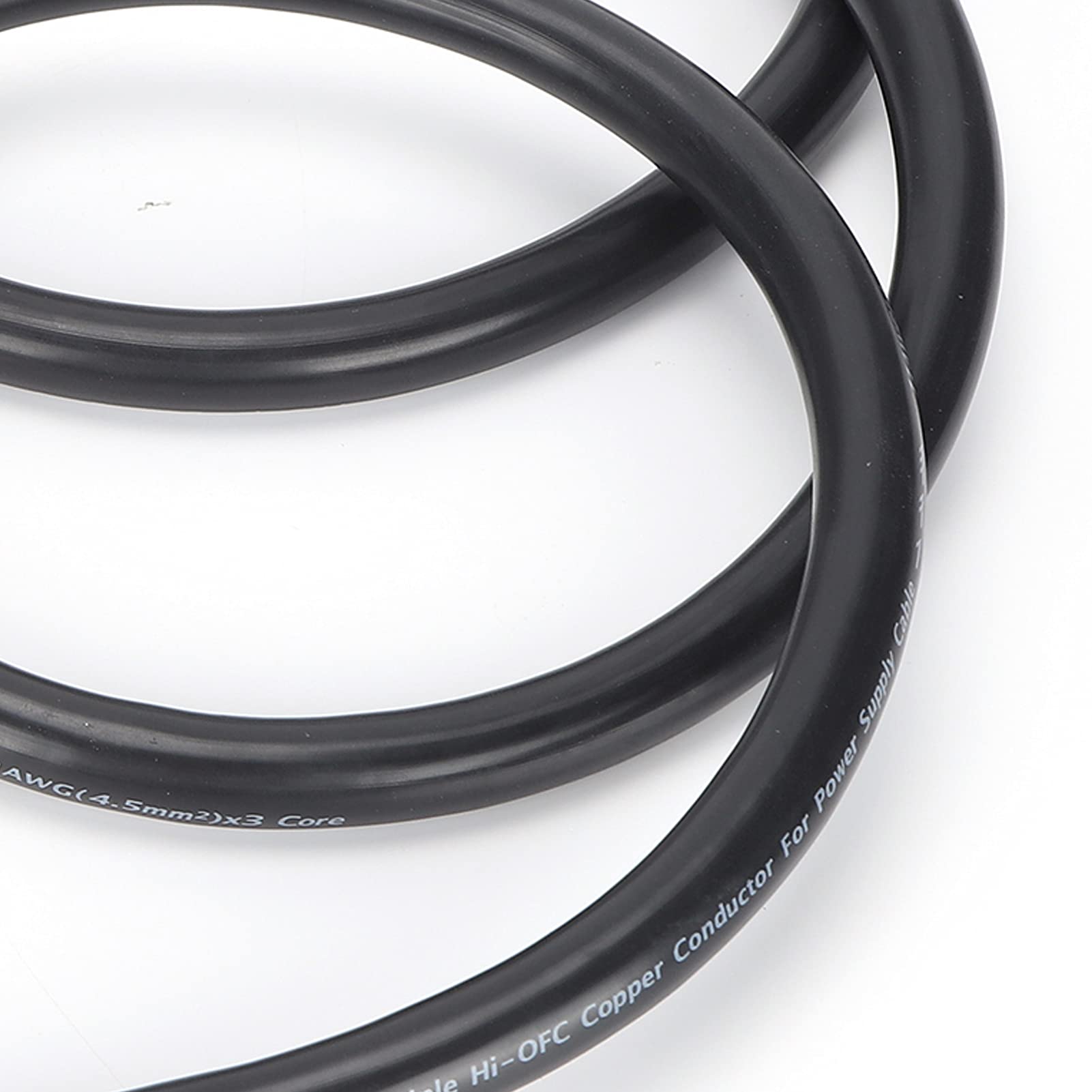 Eacam Cable de Alimentación OFC de Alta Fidelidad 11 AWG Multinúcleo para Amplificadores y Sistemas Hi-Fi 1,5 M