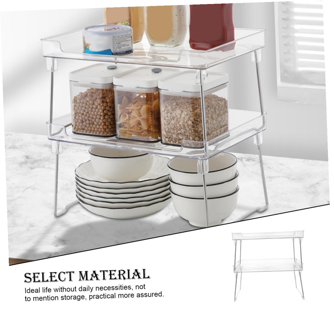 Cabilock Elegante Porta Spezie Da Cucina - Portabottiglie Per Spezie Dal Design Semplice Per Casa E Ristorante