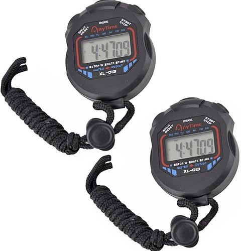 Cronómetro deportivo digital electrónico multifunción, pantalla con fecha y hora y función de alarma, adecuado para entrenadores deportivos,