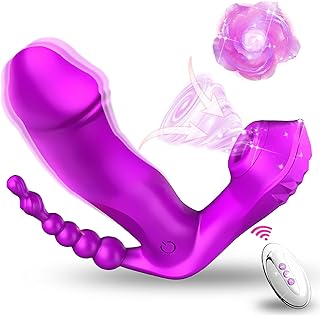 Vibromasseurs Feminin Clitoridien Suceur - 3 IN 1 Gode Vibro-Masseur Sex Toys 10 Modes de Vibrations Sextoy Femme Vibrant Point G Stimulateur Clitoridien Vibromasseurs Feminin à Distance Sextoy Vibro