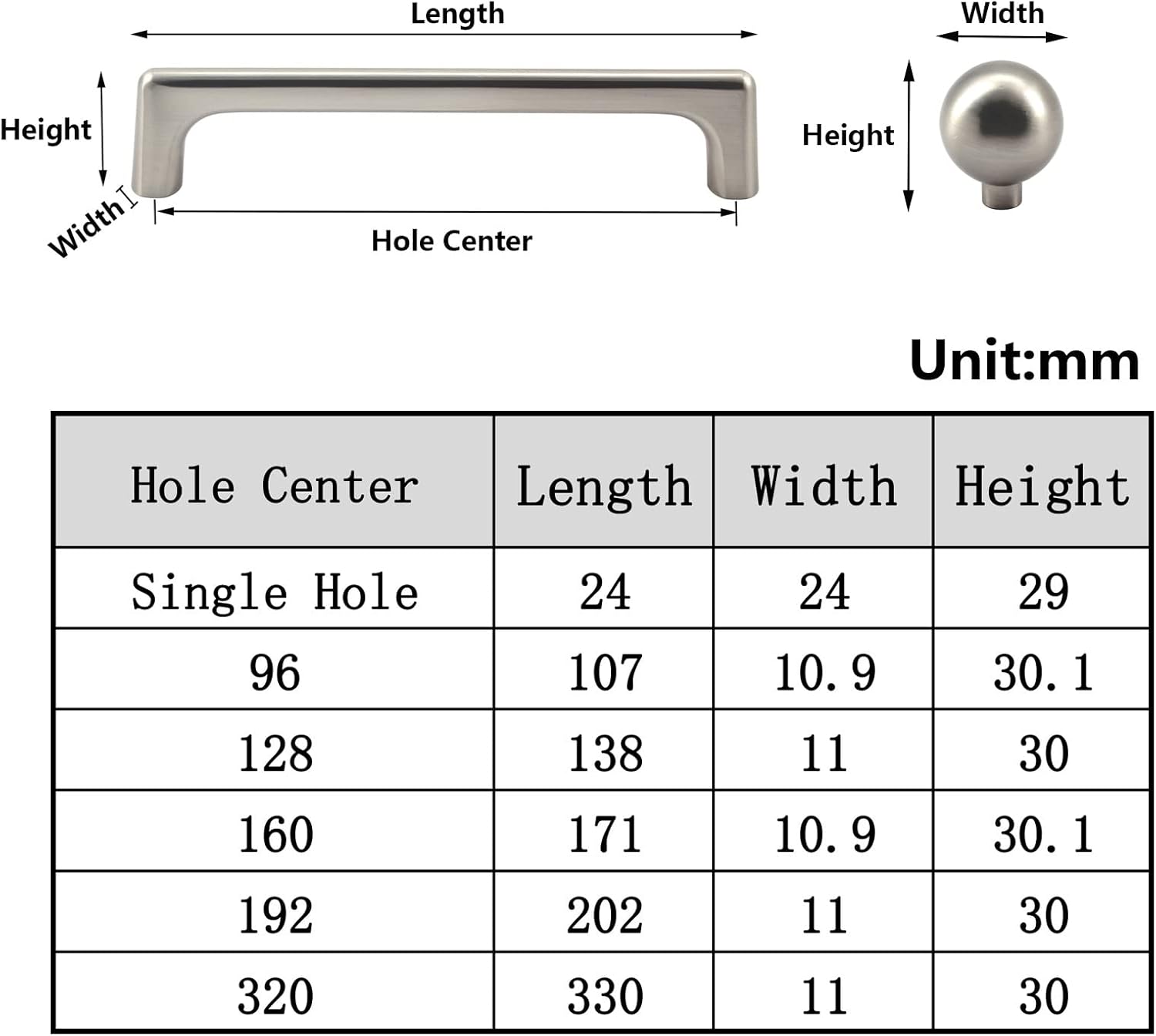 192mm Brass Color Handle Pull Solid Zinc Alloy Drawer Wardrobe Handle Pull Kitchen Cabinet Handle Cupboard Knobs (4 Pieces)