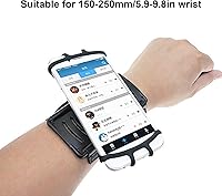 Vista 3 de Diyeeni Soporte de pulsera para teléfono, soporte giratorio de 360 grados para teléfono celular, funda para celular con banda de brazo, para 13 Pro
