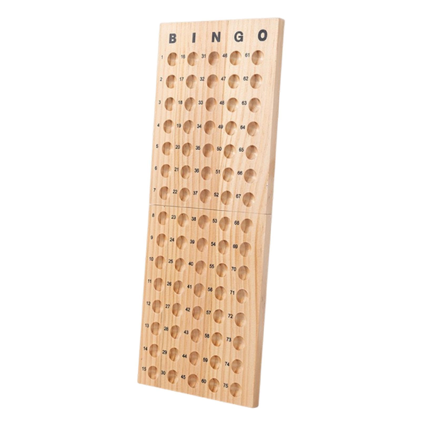 Gioco di Bingo in Legno Masterboard, Giocattolo Educativo Pieghevole per Feste E Grandi Gruppi.