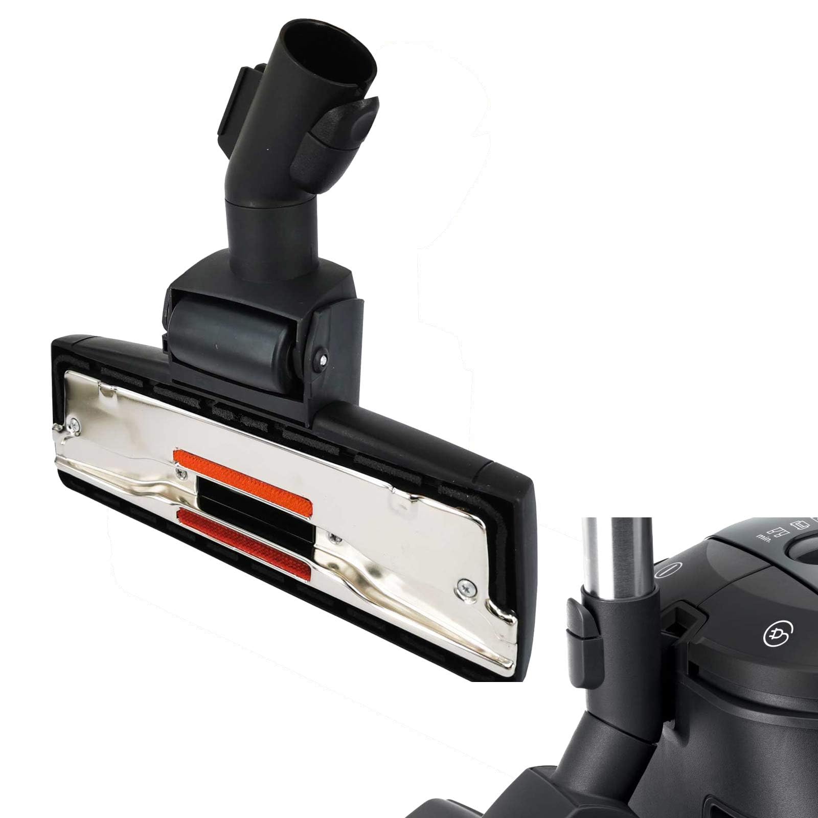 Bocchetta per pavimenti Miele,35 mm combinata per pavimenti per C1/2/3,S 8340 S8340 EcoLine PowerLine SBD 285-3 S5 S 5 S5210 S771 S 771 S 8310 S8310 S 8390,con dispositivo di bloccaggio e parcheggio