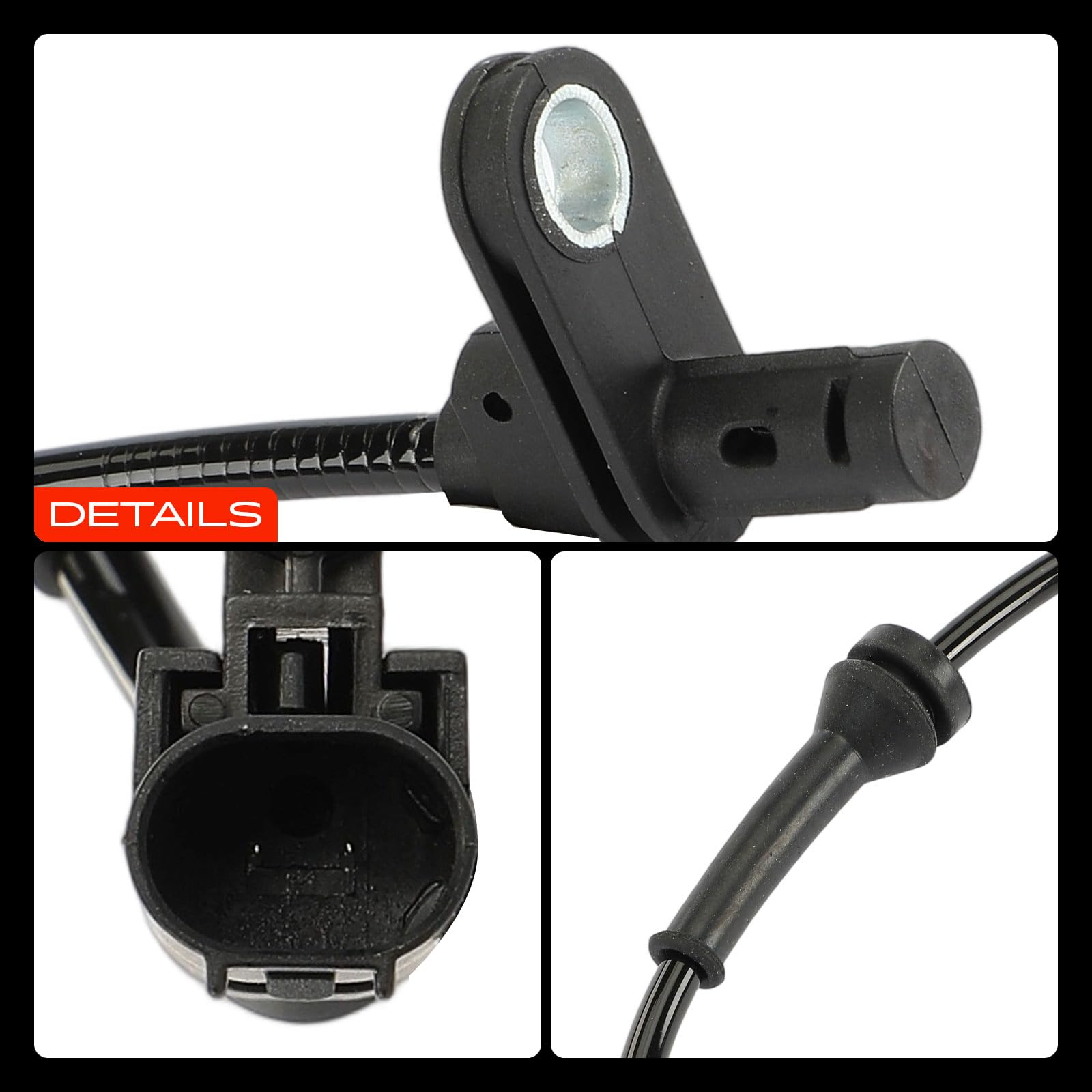 Frankberg 2 sensori di velocità ruota ABS a 2 Poli anteriori 4515400217 | Compatibile con: Fortwo Cabrio 451, Fortwo Coupé 451