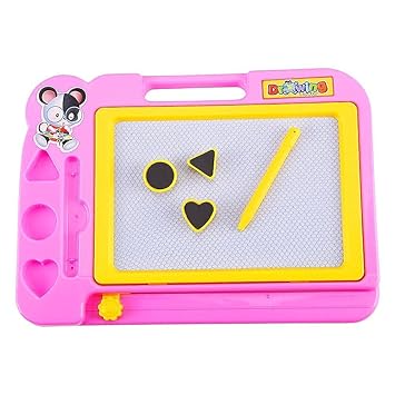 AarviCart Magic Slate for Kids Pen Doodle pad erasable Drawing Easy Reading Writing Learning Graffiti Board Kids Gift Toy Magnetic Painting Sketch pad for Baby Children - Multi colour(Magnetic Drawing Board)