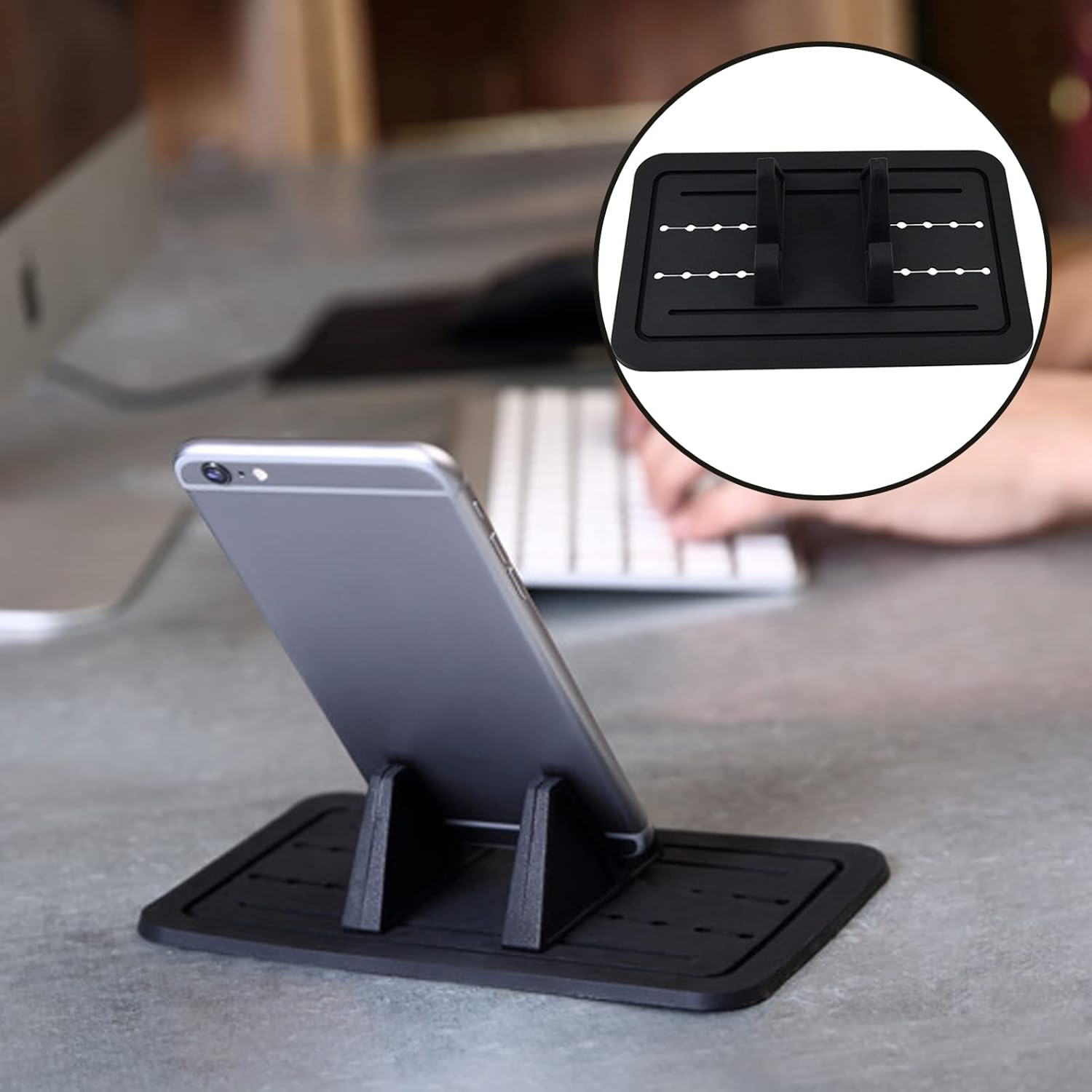 Nlmayt Car Dashboard Mat Phone Holder Non-slip Silicone Cell Phone Dash Mount Pad Car Phone Sticky Pad Stand for All Vehicles Phones GPS 9 61A2Wz2OIyL. AC SL1500