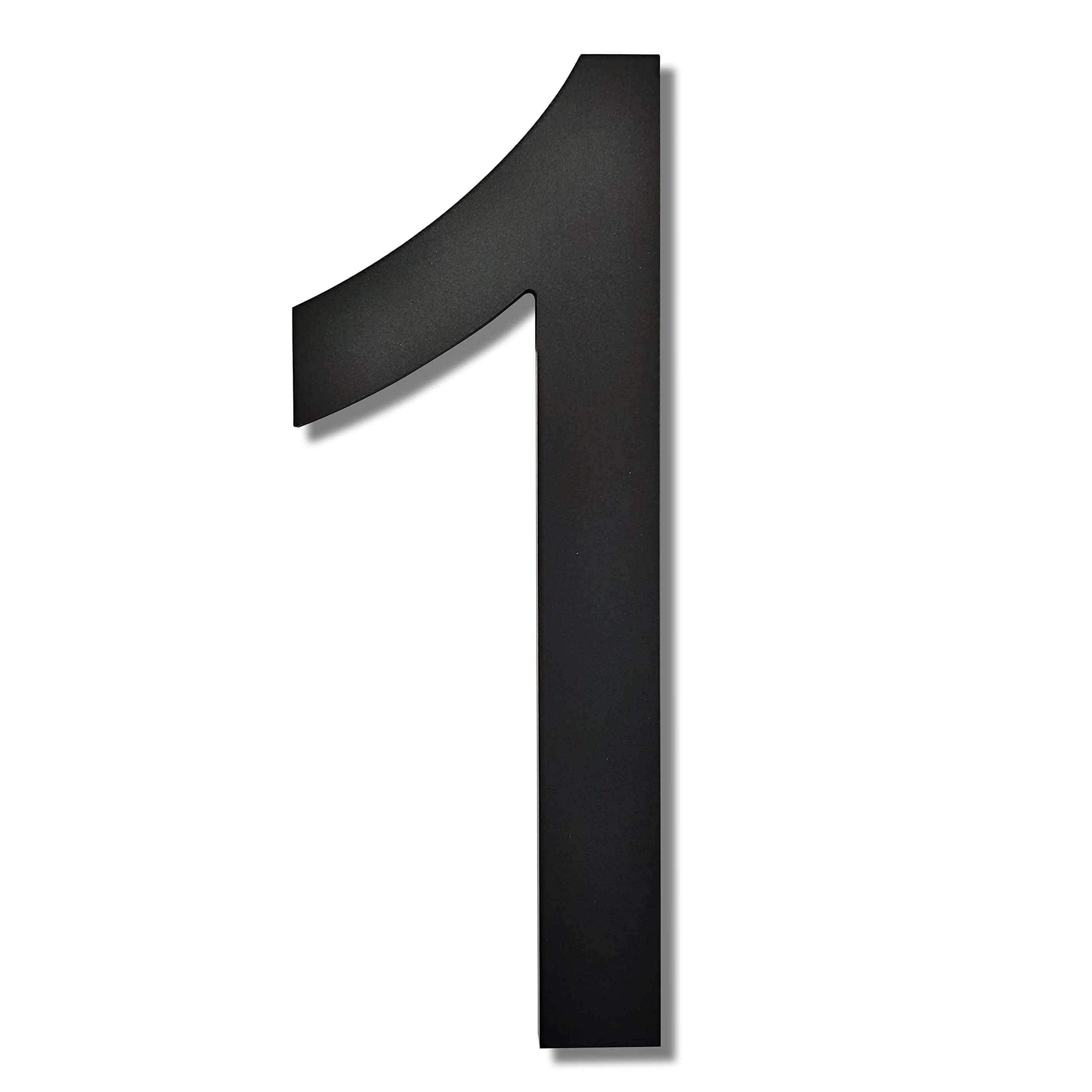 Numero civico esterno- 200mm -grande numero civico esterno galleggiante 3D moderno - resistente alle intemperie e facile da installare - realizzato in acrilico di alta qualità, numero nero(1)