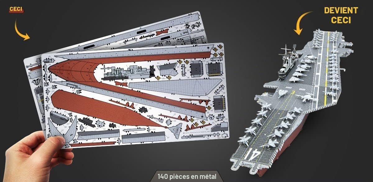 Metal Earth Série Premium USS Midway Porte-avions 3D Métal Model Kit Fascinations