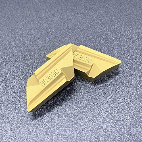 10 unids/caja insertos de carburo KNUX160405R KNUX160405L KNUX/160405L 160405R NC3020 NC3030 herramientas de torno de Metal hoja de procesamiento de acero (Size : KNUX160405R NC3030)