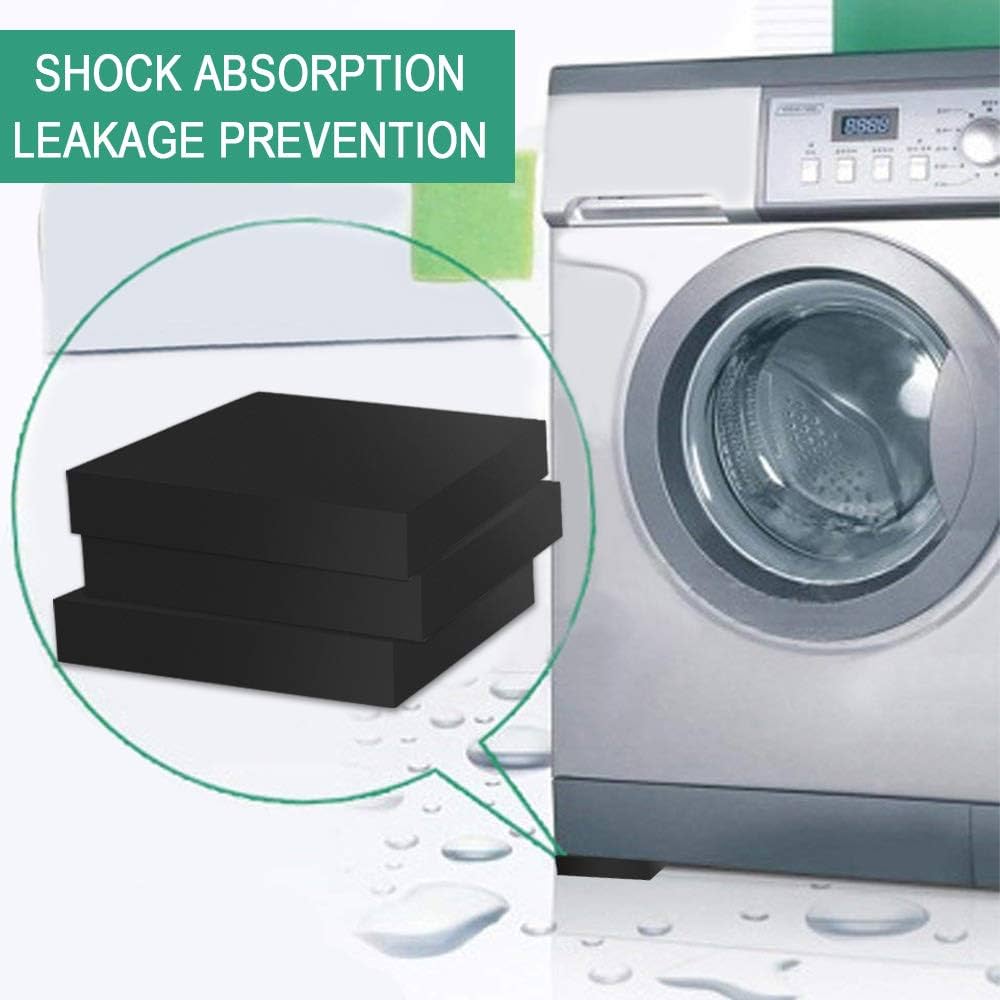 4pcs Antivibration Pads, Washing Machine And Dryer Base, Noise Reduction And Shock-Absorbing