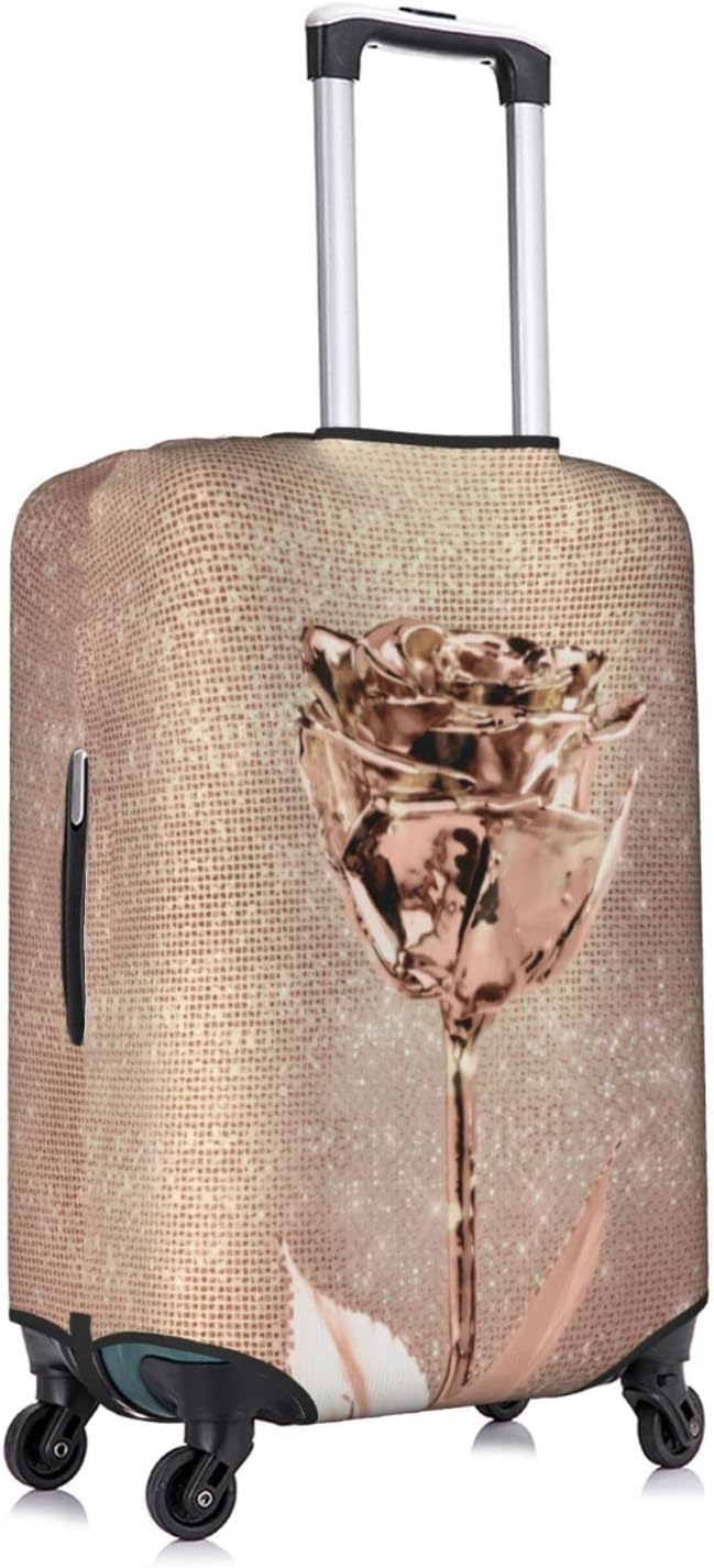 review Travel Luggage Cover Pink Rose Flower Men Women Suitcase Protector