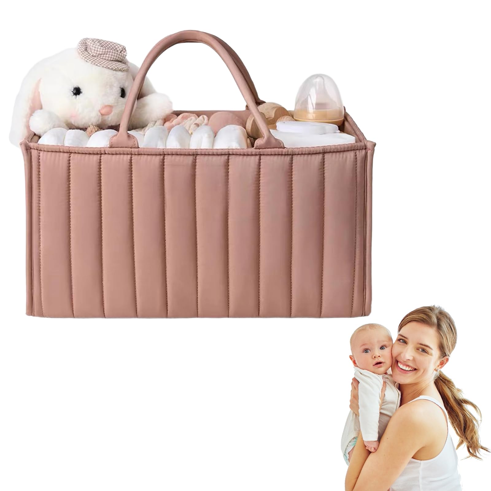 STEFUEWILL17 Großkapazitäts Wickelorganizer - Multifunktionaler Stauraum Windel Organizer, Hochwertige Praktische Baby Zubehör, Tragbarer Wickeltisch Organizer für Ausflüge mit Baby