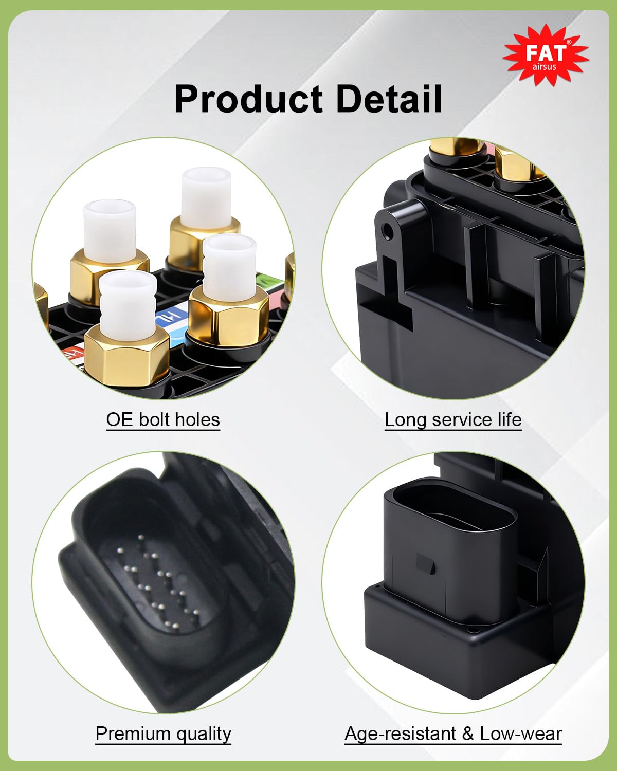 Paseo Aéreo-Bloque de valvula solenoid de suspensión para Audi Q7, Porsche, Cayenne, VW Touareg Jeep 7L0698014 7P0698014 7L8616007E