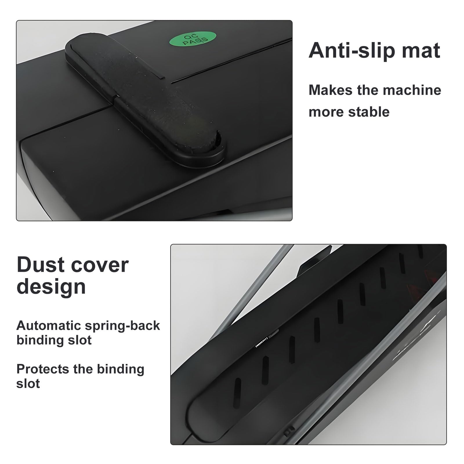 Carpeta térmica con máquina de encuadernación termofusible, grosor máximo de 20 mm, encuadernación rápida en 1 minuto, base antideslizante para álbumes de fotos, informes, encuadernación de documentos