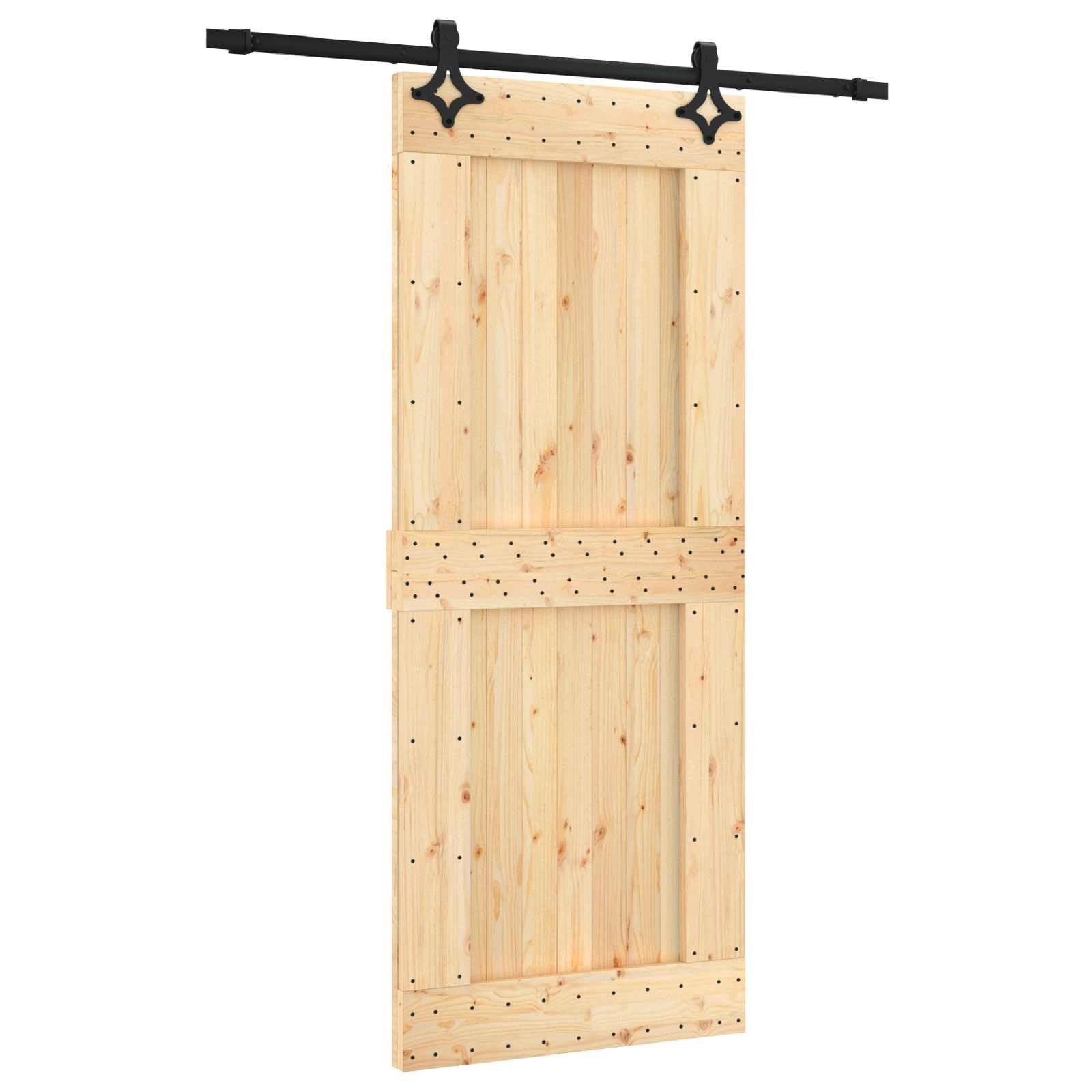 Porta scorrevole in legno di pino, 85 x 210 cm
