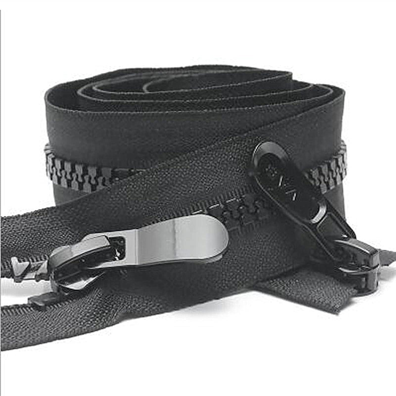 Lnanqing-Chiusure Lampo 8# 10pcs Plastic Resina Zipper Doppio Sliders Down Open End Zippers Accessori per Abbigliamento per Cucire, Multiuso e Durevole