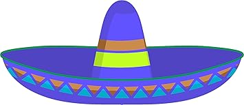 picture Animado Sombrero Mexicano Dibujo amazon com simple colorful mexican