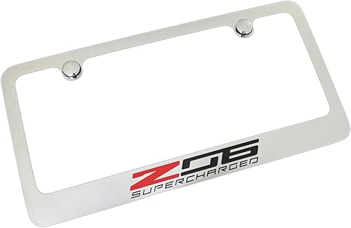 Chevrolet Corvette C7 Z06 - Marco de matrícula de metal cromado