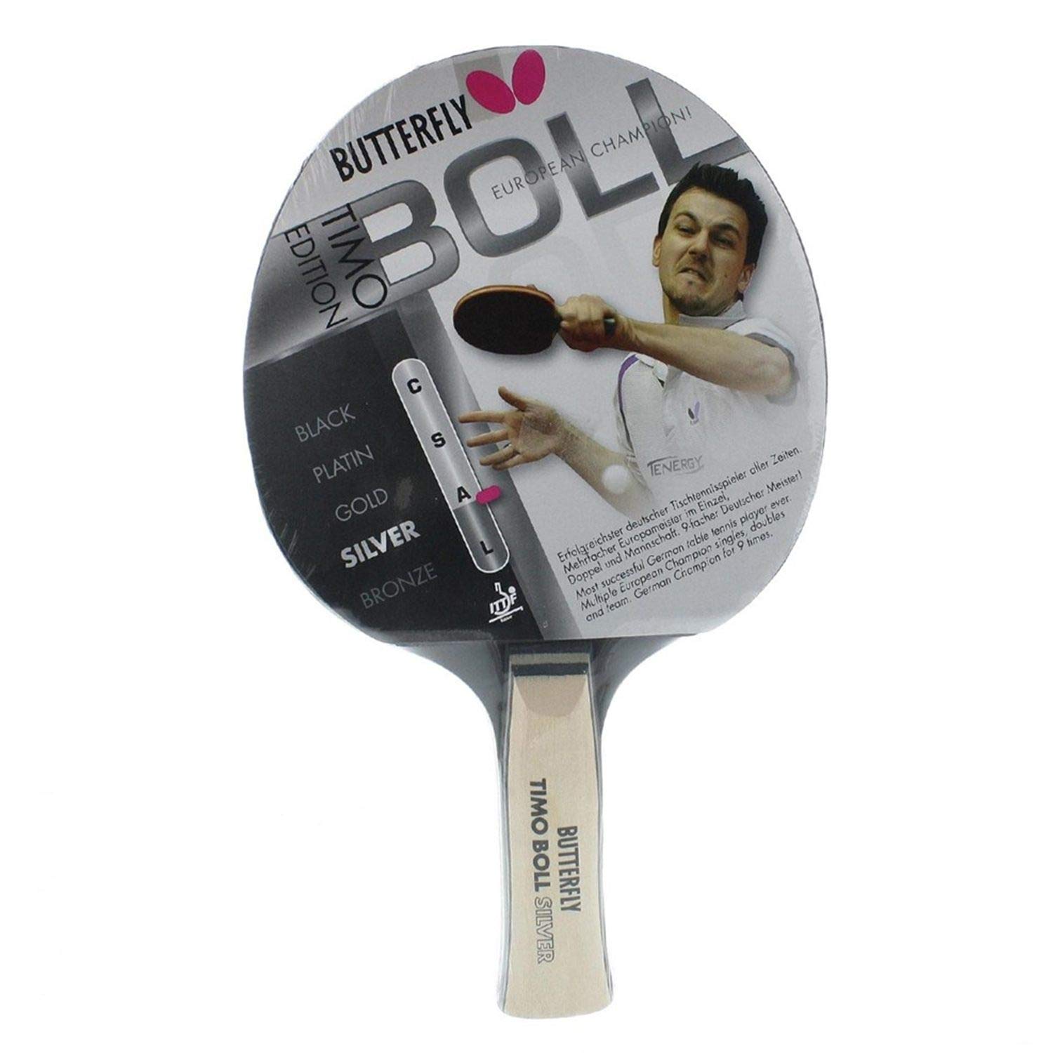 Butterfly Timo Boll nietoperz do tenisa stołowego – certyfikat ITTF