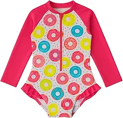 Maiô Menina Manga Longa Infantil Bebe Com Proteção U 50 Maio