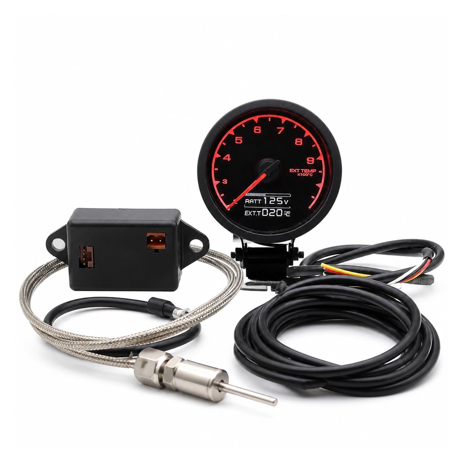 Manómetro, Juego De Medidores RPM, Presión Aceite Digital LCD, Temperatura Del Agua, Turbo Boost