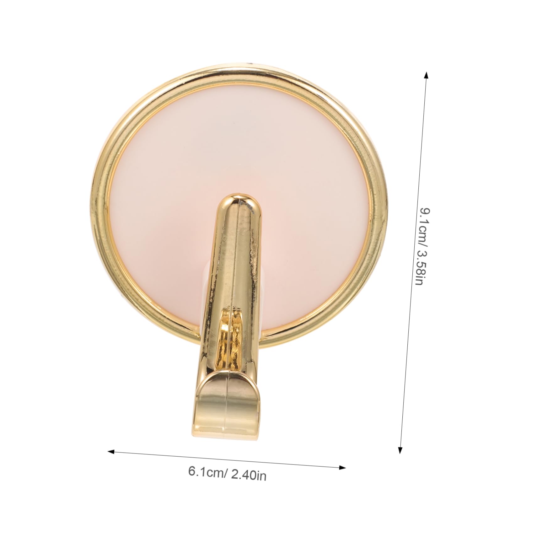 Ciieeo 4pcs Round Adhesive Hooks for Kitchen Bathroom for Hanging Keys Towels Clothes and Hats No Damage Wall Storage